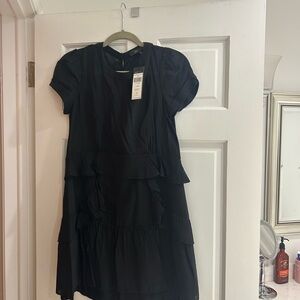 BCBG Black ruffle dress